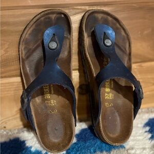 Birkenstock Gizeh Navy Blue Sandals